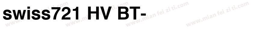 swiss721 HV BT字体转换